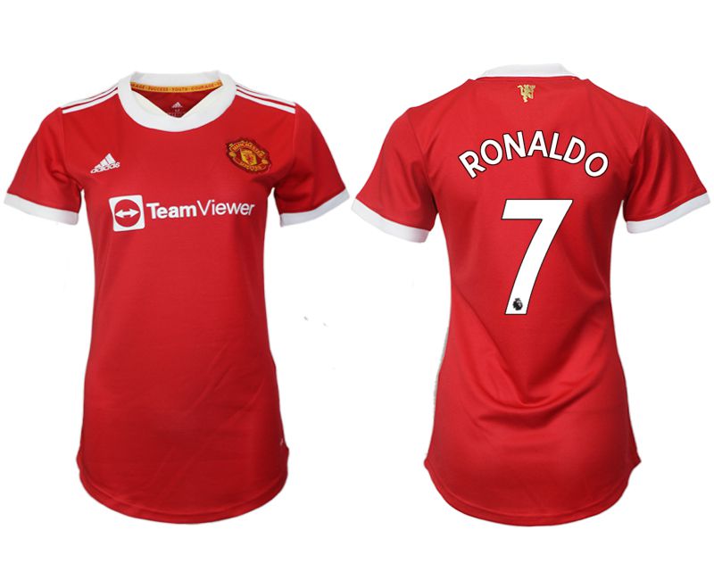 Women 2021-2022 Club Manchester United home aaa version red #7 Soccer Jersey